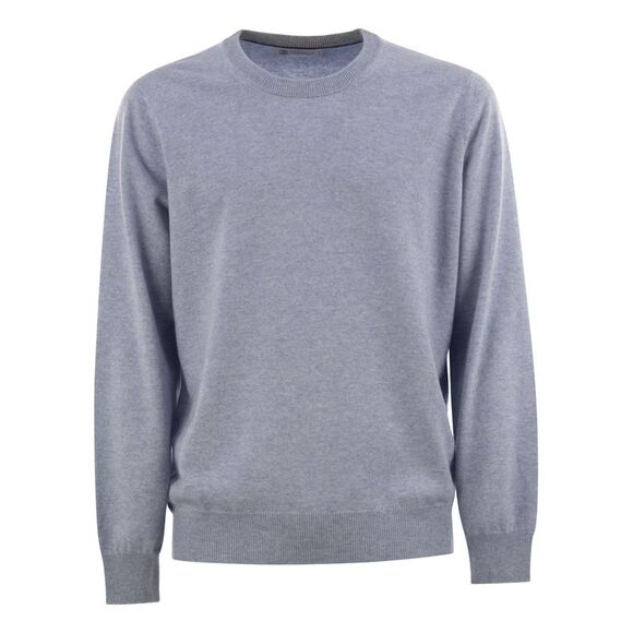 Brunello Cucinelli Men Pure Cashmere Crew-Neck Sweater